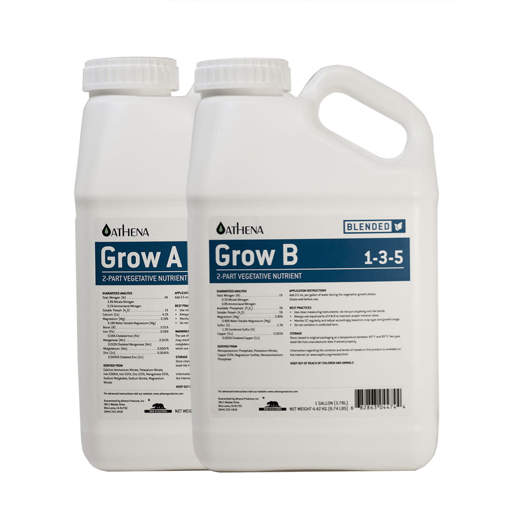 Athena Grow A+B - athena uk distributor - athena uk wholesale - plant nutrients