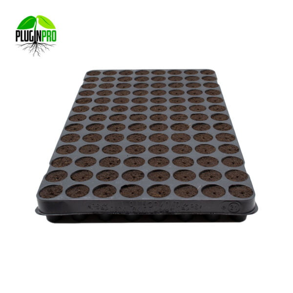Plugin Pro Cocopeat is a propagation case filled with cocopeat plugs for sustainable, commercial and horticultural plant growth