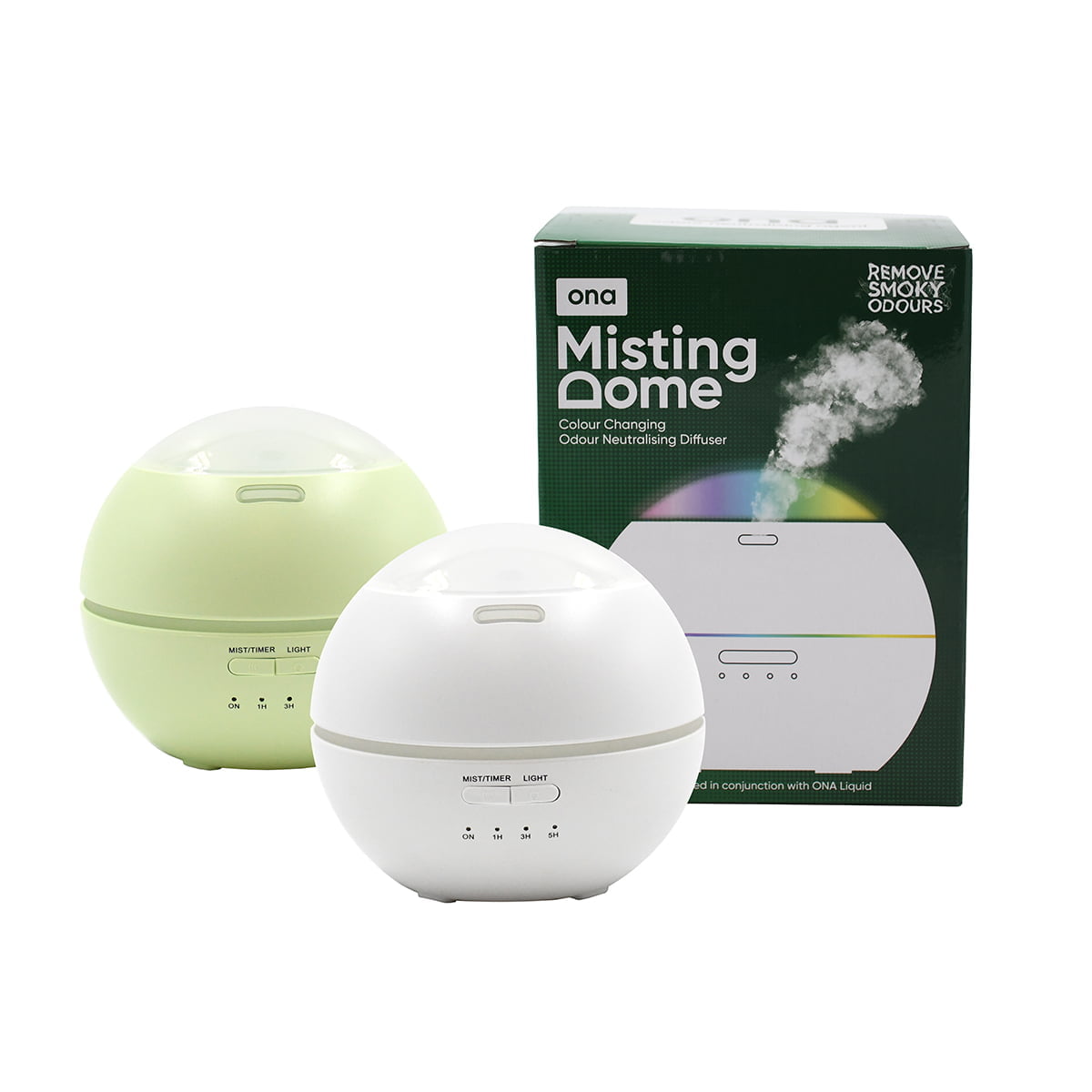 ONA misting dome is an electronic odour neutraliser that provides natural odour elimination so that you can remove foul smells with ease