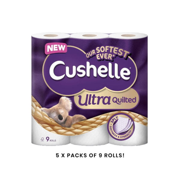 Cushelle toilet roll retail packaging easy grow