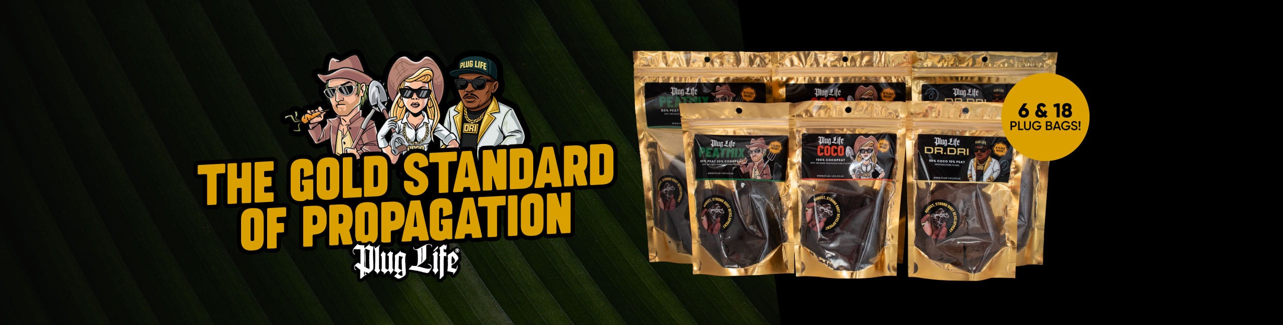 plug life gold plug bags